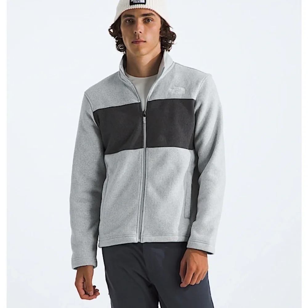 The North Face Men's Large Gordon Lyons Full Zip Grey Heather NWT Fleece